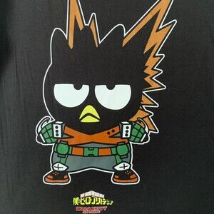 Hello Kitty Badtz Maru X My Hero Academia Bakugo Unisex (MED) T-Shirt NWT